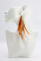 JIMI HENDRIX RECYCLED PLASTIC BOTTLE FRINGE EARRINGS