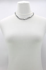 Small Crystal Cube Bead Necklace – Modern Classic Sparkle