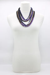 Vintage crystal and Onyx beads classsic style necklace
