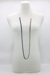 Vintage crystal and Onyx beads classsic style necklace