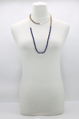 Vintage crystal and Onyx beads classsic style necklace
