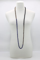 Vintage crystal and Onyx beads classsic style necklace
