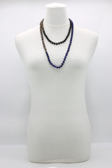 Vintage crystal and Onyx beads classsic style necklace