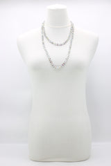 Elegant Crystal Cube Necklace – Handmade & Minimalist - Medium