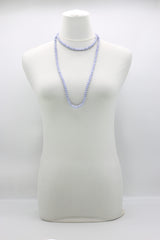 Recycled wood Cube shape beads minimalist classic necklace - Medium