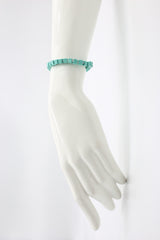 Recycled wood Cube shape beads minimalist classic Bracelet