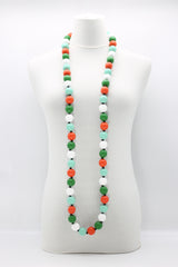 ROUND BEADS NECKLACES - 22MM MULTICOLOUR - Jianhui London