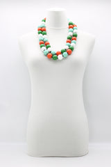 ROUND BEADS NECKLACES - 22MM MULTICOLOUR - Jianhui London