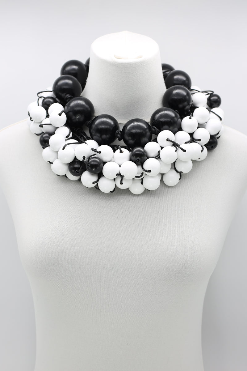 Recycled Wooden Giant Beads and Berry Beads Set - Jianhui London