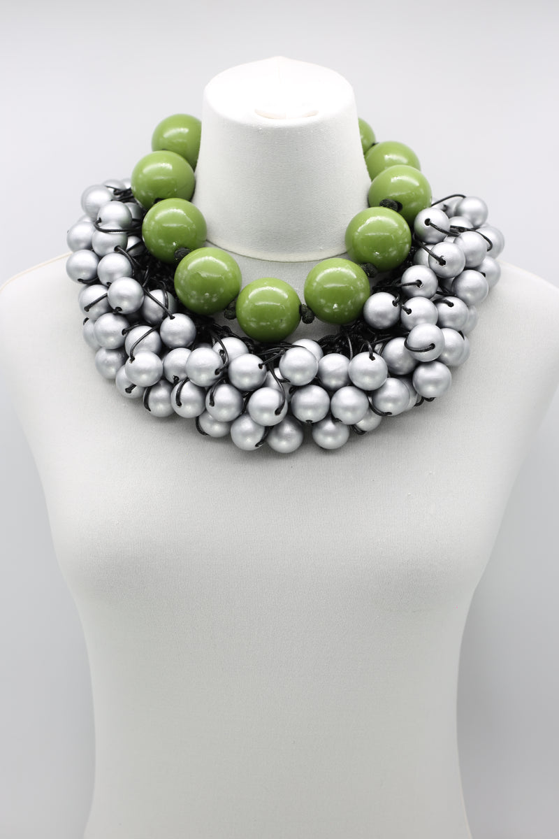 Recycled Wooden Giant Beads and Berry Beads Set - Jianhui London