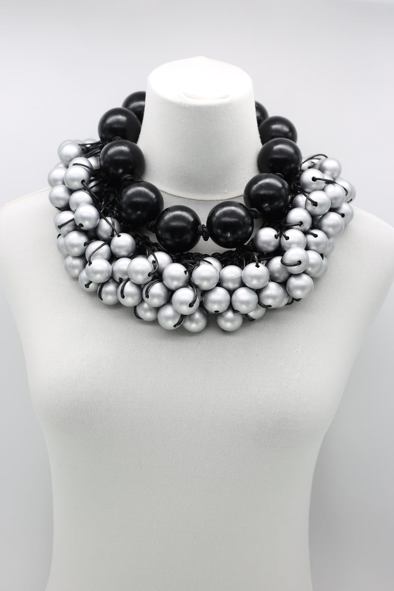 Recycled Wooden Giant Beads and Berry Beads Set - Jianhui London