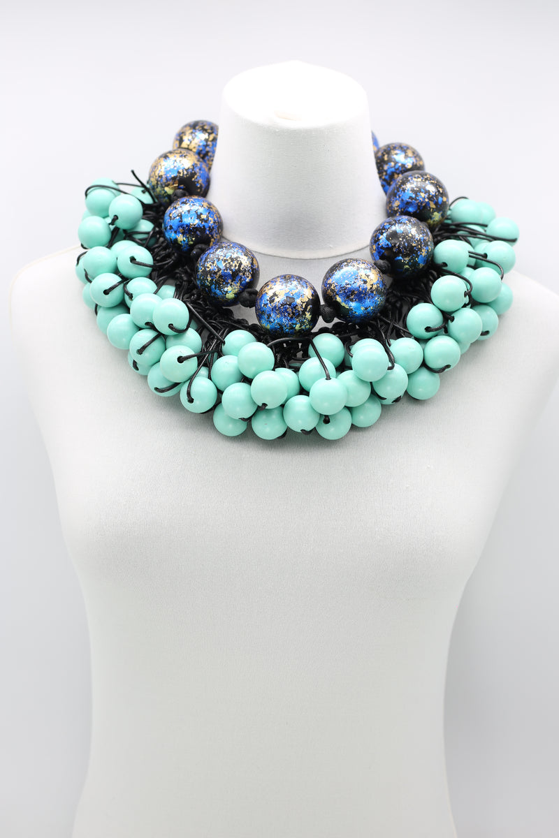 Recycled Wooden Giant Beads and Berry Beads Set - Jianhui London