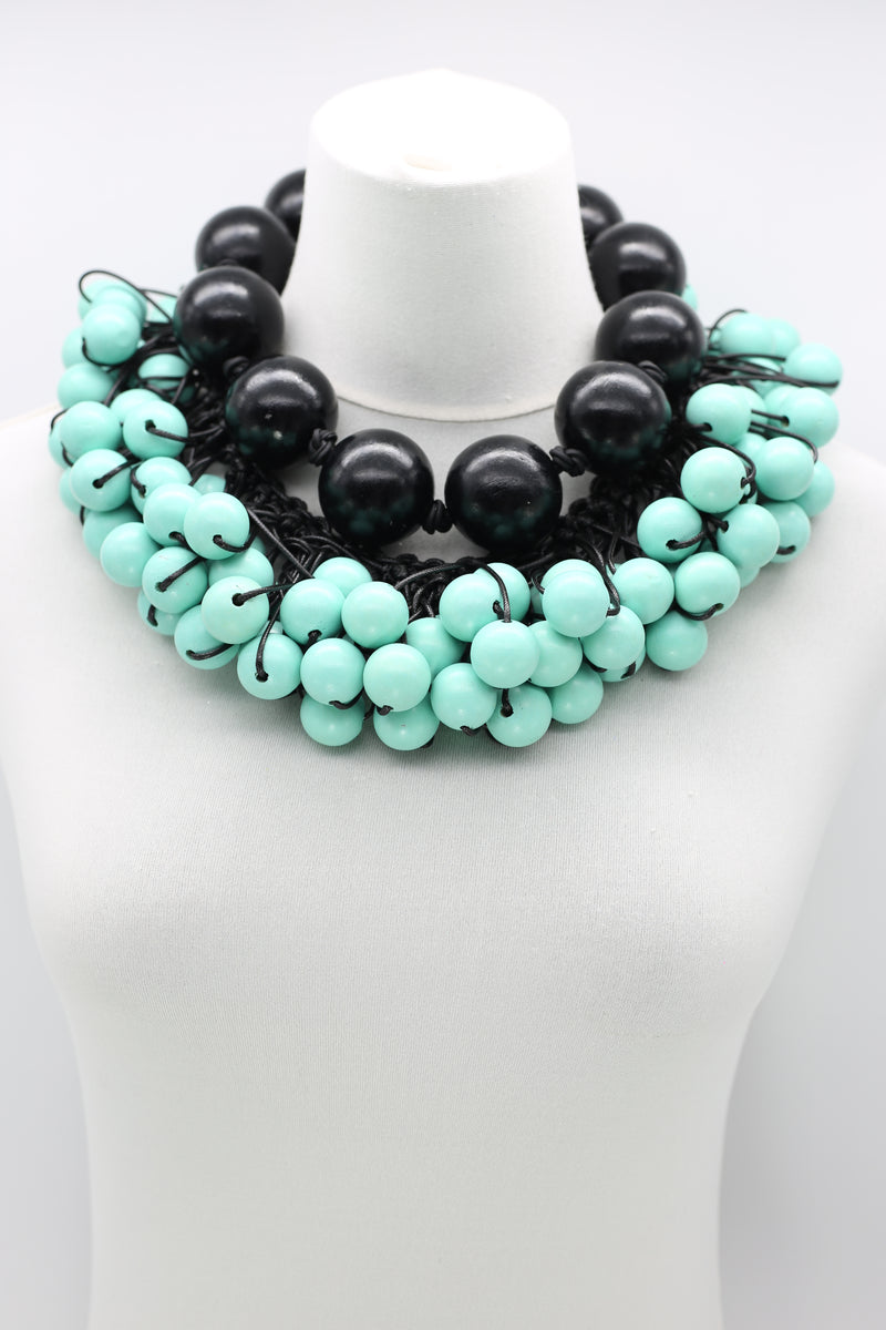 Recycled Wooden Giant Beads and Berry Beads Set - Jianhui London