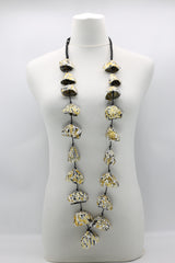 Handmade Pangium Seed Necklace - Perfect for Every Occasion - Hand Painted Long