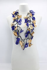 Handmade VOTE Letter Statement Necklace – Recycled Wood Bold Statement Jewelry