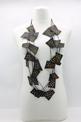 Recycled Leather Irregular Shapes - Bronze Grommets