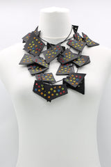 Recycled Leather Irregular Shapes - Bronze Grommets