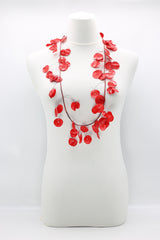RECYCLED PLASTIC BOTTLE HANGING FLOWER BASKET NECKLACE - LONG - Jianhui London