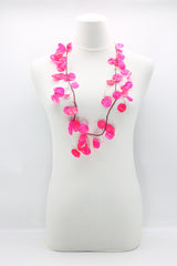 RECYCLED PLASTIC BOTTLE HANGING FLOWER BASKET NECKLACE - LONG - Jianhui London