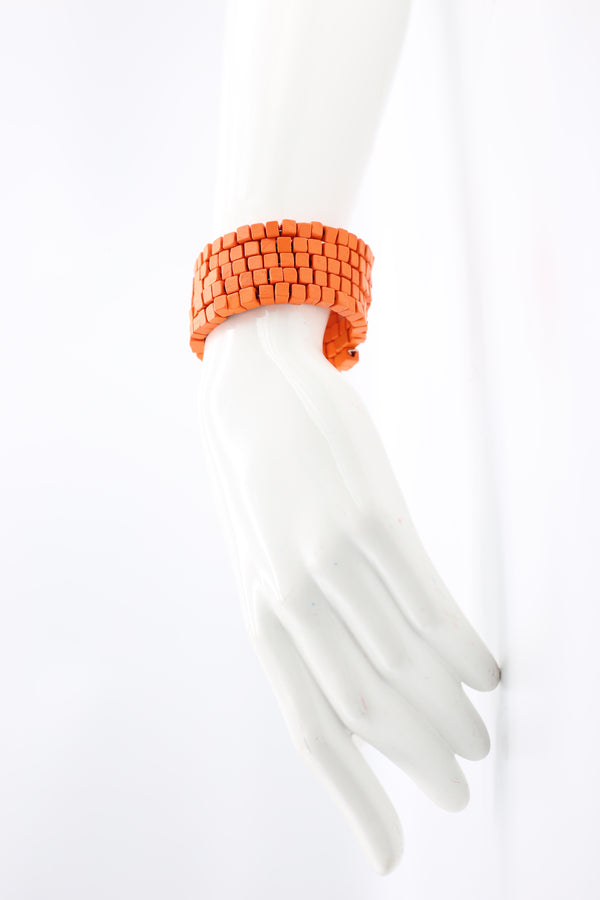 Pashmina Wooden Beads Snake Bracelet - Jianhui London