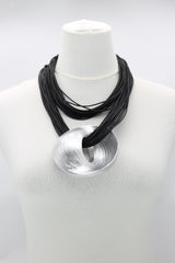 Eco-Friendly Handmade Bamboo Necklace – Unique Lightweight Pendant Design