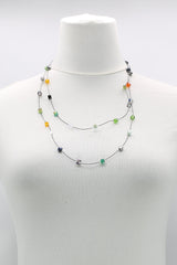 Elegant Crystal Cube Necklace – Minimalist Handmade Jewelry