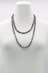 Elegant Crystal Cube Necklace – Handmade & Minimalist - Medium