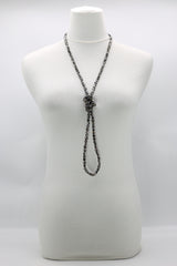 Elegant Crystal Cube Necklace – Handmade & Minimalist - Medium