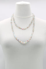 Elegant Crystal Cube Necklace – Handmade & Minimalist - Medium