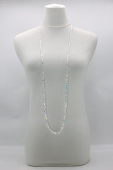 Elegant Crystal Cube Necklace – Handmade & Minimalist - Medium