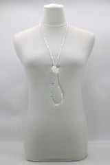 Elegant Crystal Cube Necklace – Handmade & Minimalist - Medium