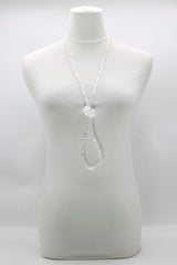Elegant Crystal Cube Necklace – Handmade & Minimalist - Medium