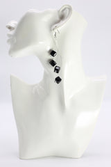 Handmade Crystal Dangle Earrings – Elegant Sparkling Drop Earrings for Wedding & Party - Big