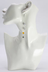 Handmade Crystal Dangle Earrings – Elegant Sparkling Drop Earrings for Wedding & Party - Small