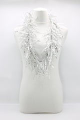 Jimi Hendrix Recycled Plastic Bottle Fringe Necklace - Hand gilded - Jianhui London