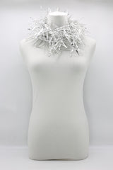 Jimi Hendrix Recycled Plastic Bottle Fringe Necklace - Hand gilded - Jianhui London
