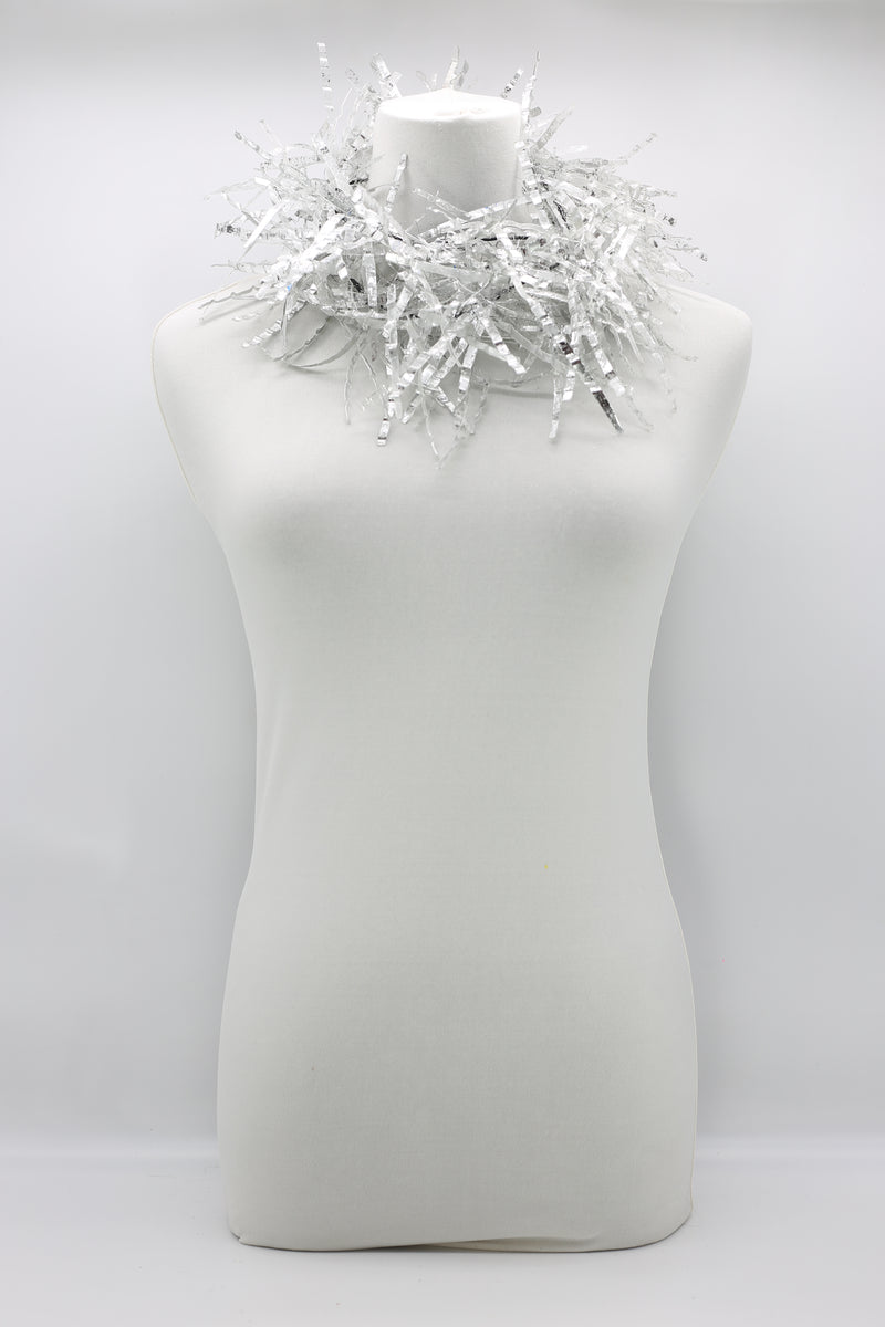 Jimi Hendrix Recycled Plastic Bottle Fringe Necklace - Hand gilded - Jianhui London