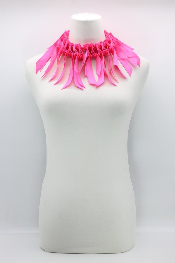 Upcycled Ribbon Short Necklace