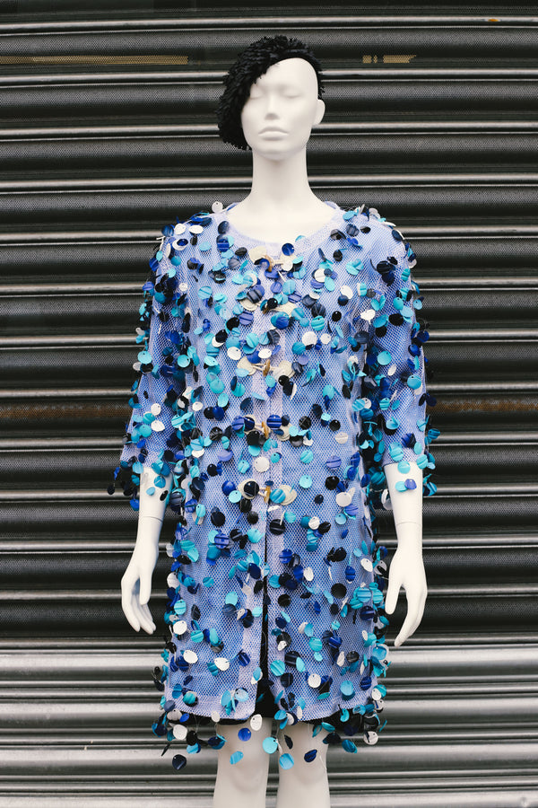 WEARABLE ART - Handmade Recycled Plastic Bottle Petal Jacket - Jianhui London