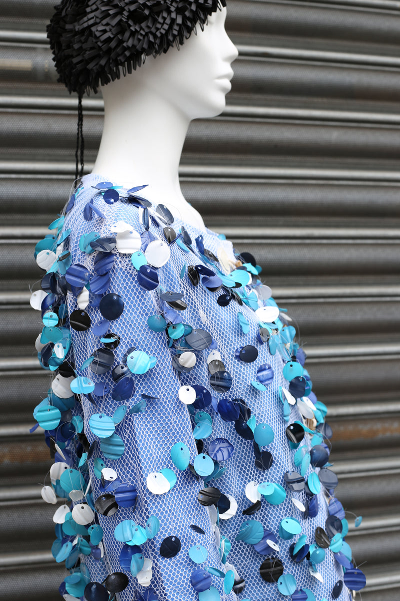 WEARABLE ART - Handmade Recycled Plastic Bottle Petal Jacket - Jianhui London
