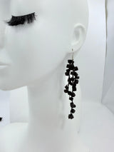 Iris Pashmina Hand-crocheted Tassel Earrings