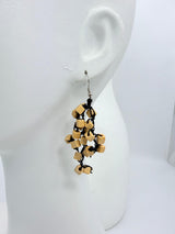 Iris Pashmina Hand-crocheted Tassel Earrings