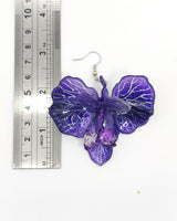 Irises Flower Earrings Inspired by Van Gogh – Lightweight Handmade Art Jewelry