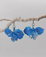 Irises Flower Earrings Inspired by Van Gogh – Lightweight Handmade Art Jewelry
