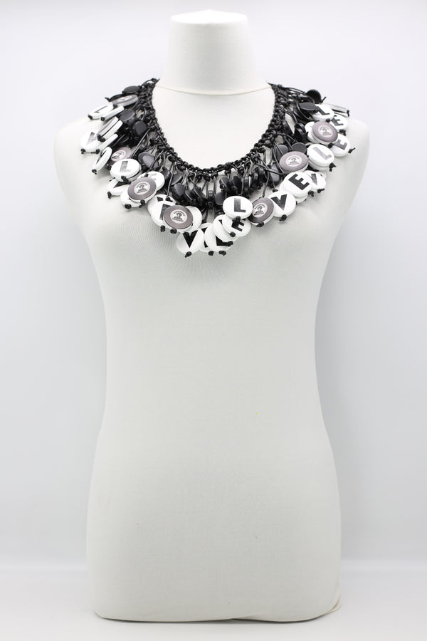Jimi Hendrix Portrait Love Necklace - Jianhui London