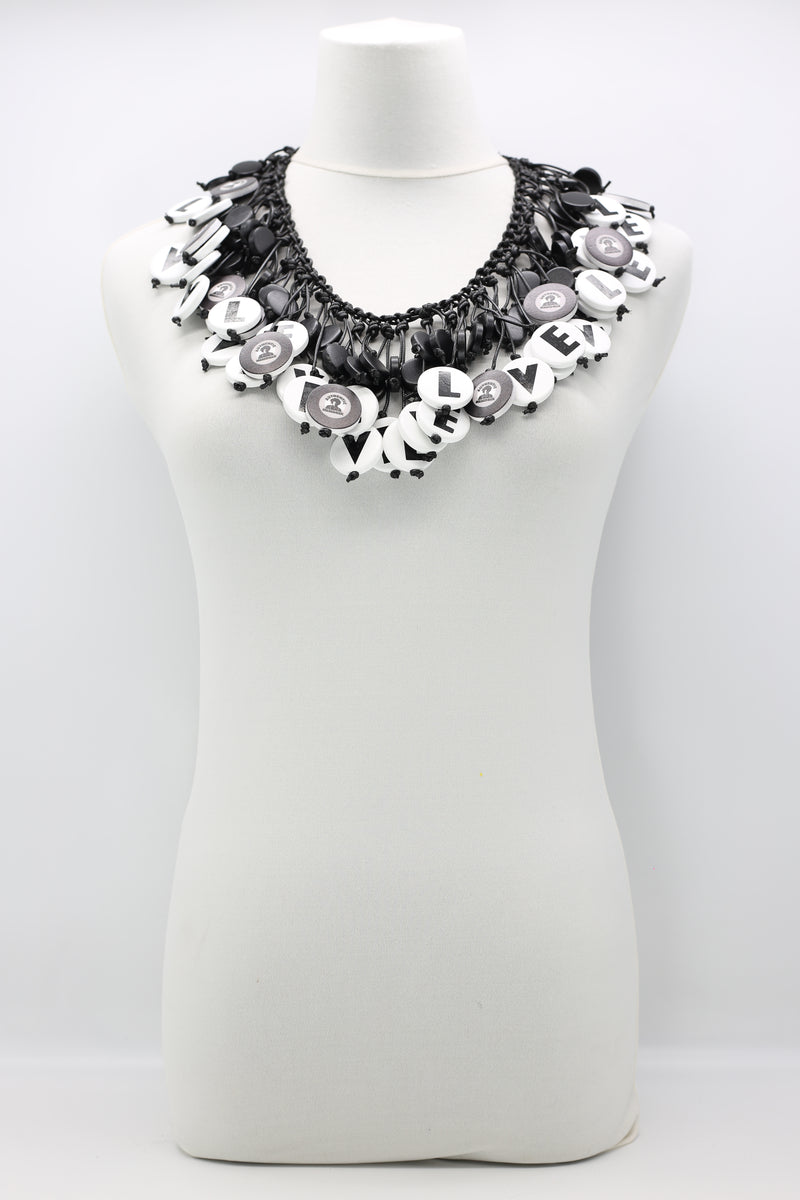 Jimi Hendrix Portrait Love Necklace - Jianhui London