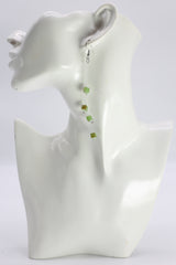 Handmade Crystal Dangle Earrings – Elegant Sparkling Drop Earrings for Wedding & Party - Small