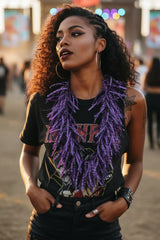 Jimi Hendrix Recycled Plastic Bottle Fringe Necklace