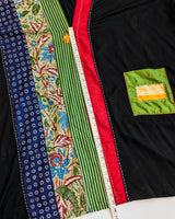 Sustainable Ramie Kaftan with Vintage Batik Patchwork | Lightweight Summer Dress