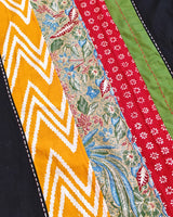 Sustainable Ramie Kaftan with Vintage Batik Patchwork | Lightweight Summer Dress